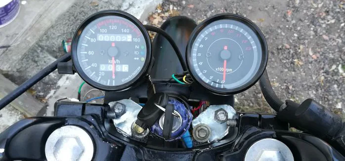 Мотоцикл одометр спидометр и тахометр с кронштейном для Yamaha SR XV RX Cafe Racer Suzuki Honda