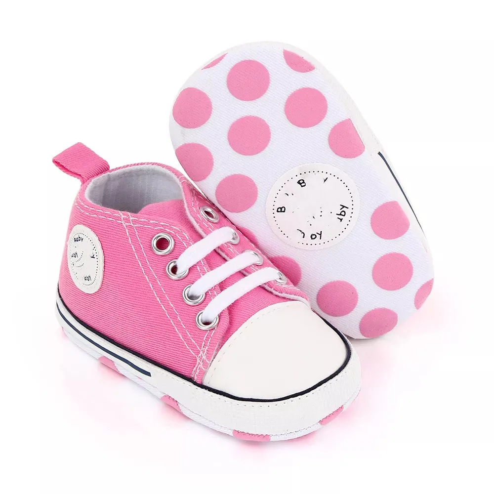 Новые Детские парусиновые кроссовки для новорожденных Спортивная обувь детей
