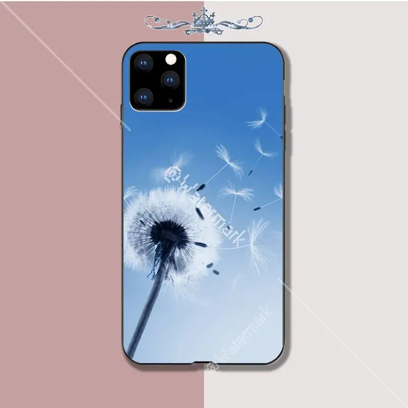 Plant Flower Dandelion Luxury Phone Case Funda For Iphone 5s Se 6 6s 7 8 Plus X Xs Max Xr 11 Pro Cases Coque | Мобильные телефоны и