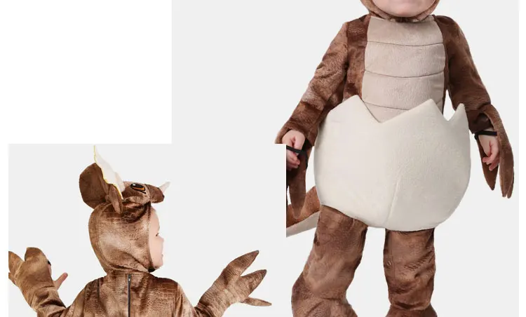 Новинка детская одежда на Хэллоуин для детей косплей динозавра периода Юрского