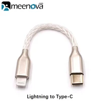 lightning to type c dac otg cable 8 core single crystal copper usb c to microusb pure silver cord for iphone 12 pro max 11 xs
