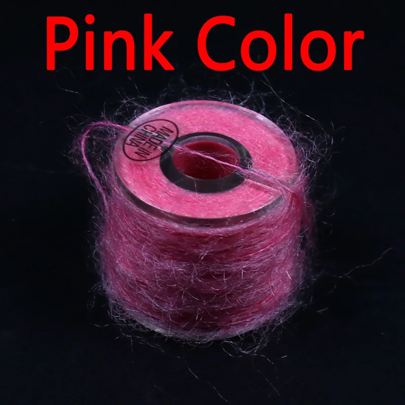 Pink Color Bimoo 1 Катушка Nymph Scud муха Связывание Dubbing Line Dub для рыбалки муха Материал корпуса розовый серый оливковый оранжевый и т. Д - Цвет: Pink Color