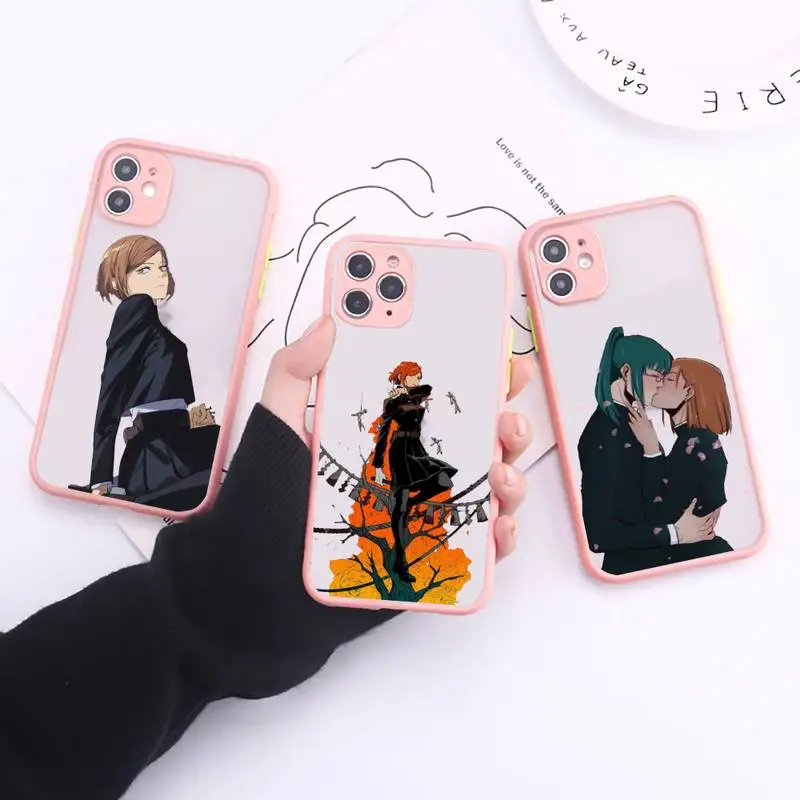 

Nobara Kugisaki Phone Case Simple Matte Bumper Phone Case For iphone12 11 Pro Max X XS Max XR 7 8 Plus 12mini Shockproof Cover