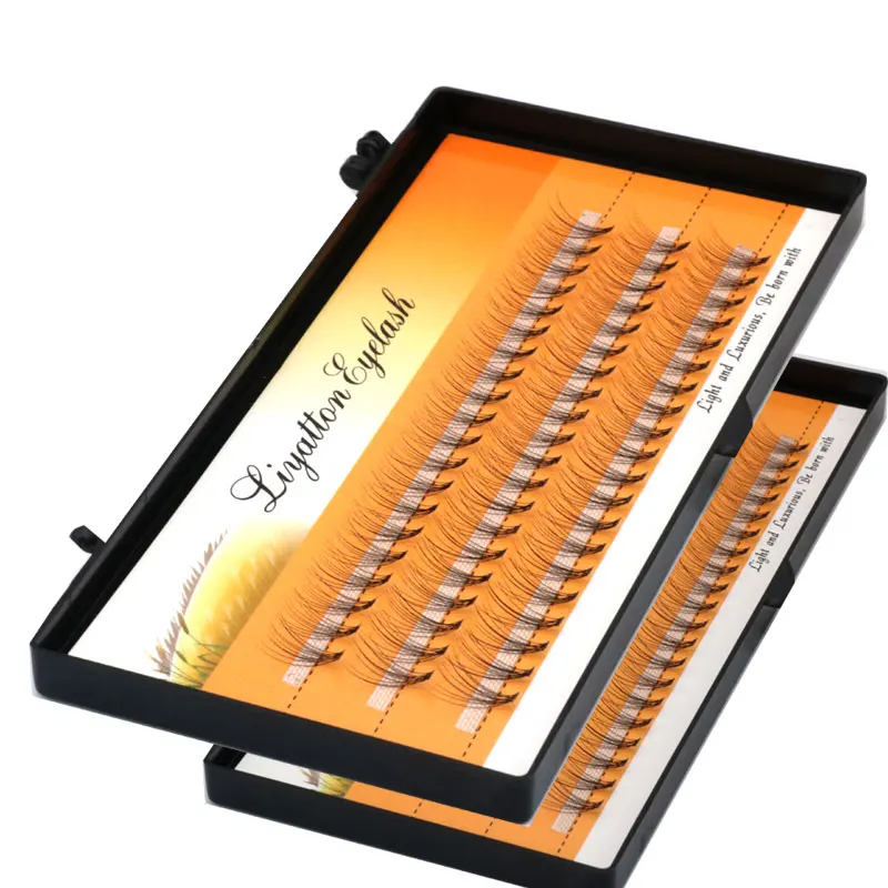 60 шт./партия Индивидуальные Накладные ресницы толщина 0 07/0 10 длина 6/8/9/10/11/12 мм -