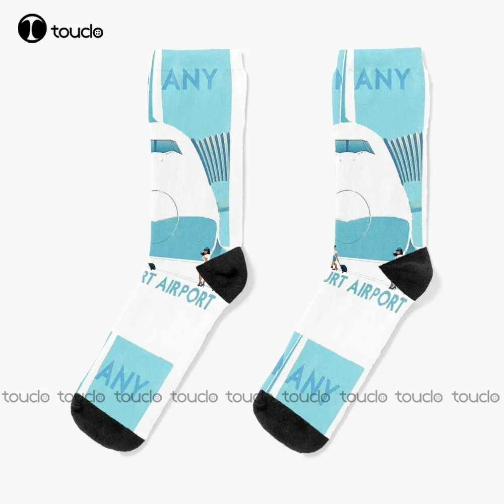 

Frankfurt Airport..Fabulous 60S Socks Slouchy Socks For Women Unisex Adult Teen Youth Socks Personalized Custom