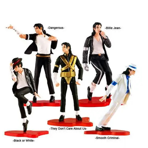 Экшн фигурка King of POP MJ из ПВХ коллекционная игрушка 12 см 5 шт./компл.|Игровые
