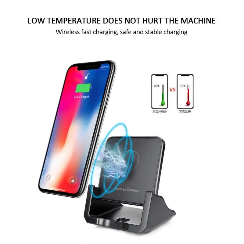 Qi Wireless Charger Fast Charging Phone Holder Stand desk for Samsung iPhone 11 x xs xr chargers huawei | Электроника