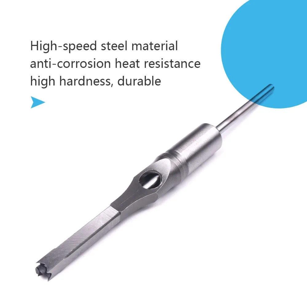 

1 шт. 1/2 дюймов 12,7mm HSS квадратное Отверстие пила врезное долото по дереву сверло с спиральное сверло деревообрабатывающий сверлильный инструмент