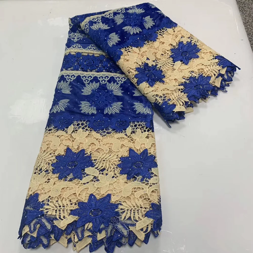 Африканский гипюровый шнур кружевная ткань 2020 высокое качество бархатное