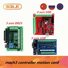 Контроллер с ЧПУ MACH3, 4-осевой5-осевой USB-контроллер DB25, плата драйвера для фрезерного станка, 100 кГц