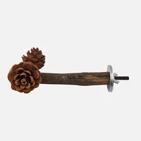 pine cone flower standing pole stand parrot sharpening claws nibbling utensils small bird branch standing stick pet items bs50wj