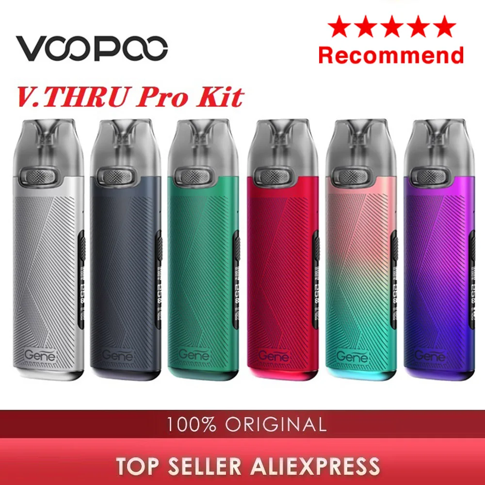 Оригинальный VOOPOO V.THRU Pro Pod Vape Kit аккумулятор 900 мАч 3 мл V THRU картридж 0.7 Ом/1 2 Ом