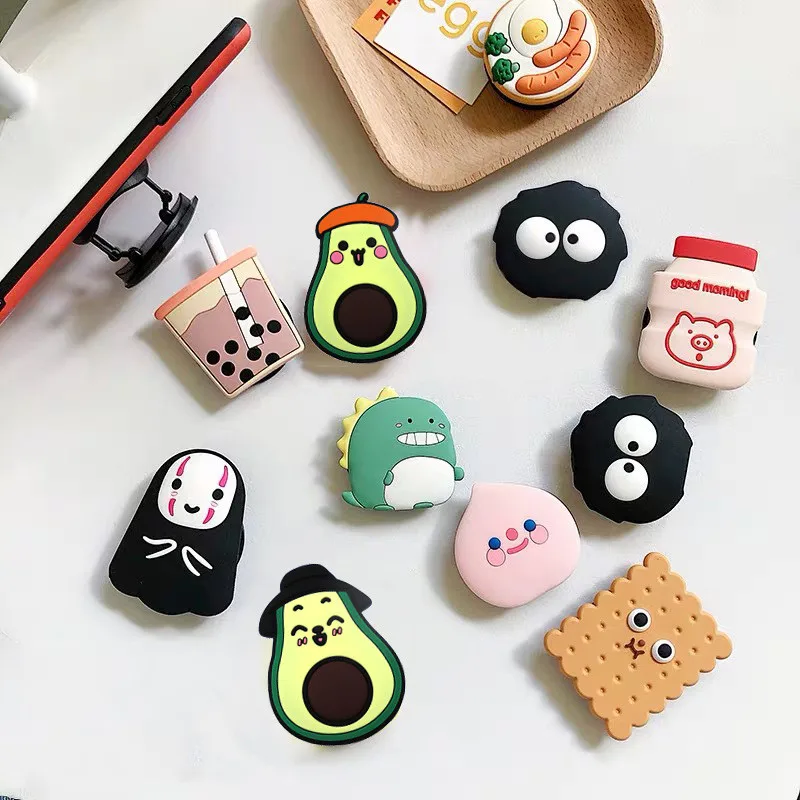 

Phone Accessories Socket Holder Hot New Cartoon Cute Foldable Mobile Phone Holder Finger Ring Holder Handle Airbag Holder