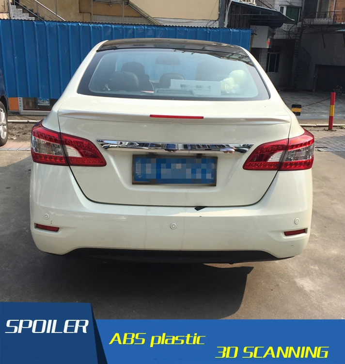 Спойлер для Sentra из АБС пластика заднего крыла автомобиля праймер цветной задний