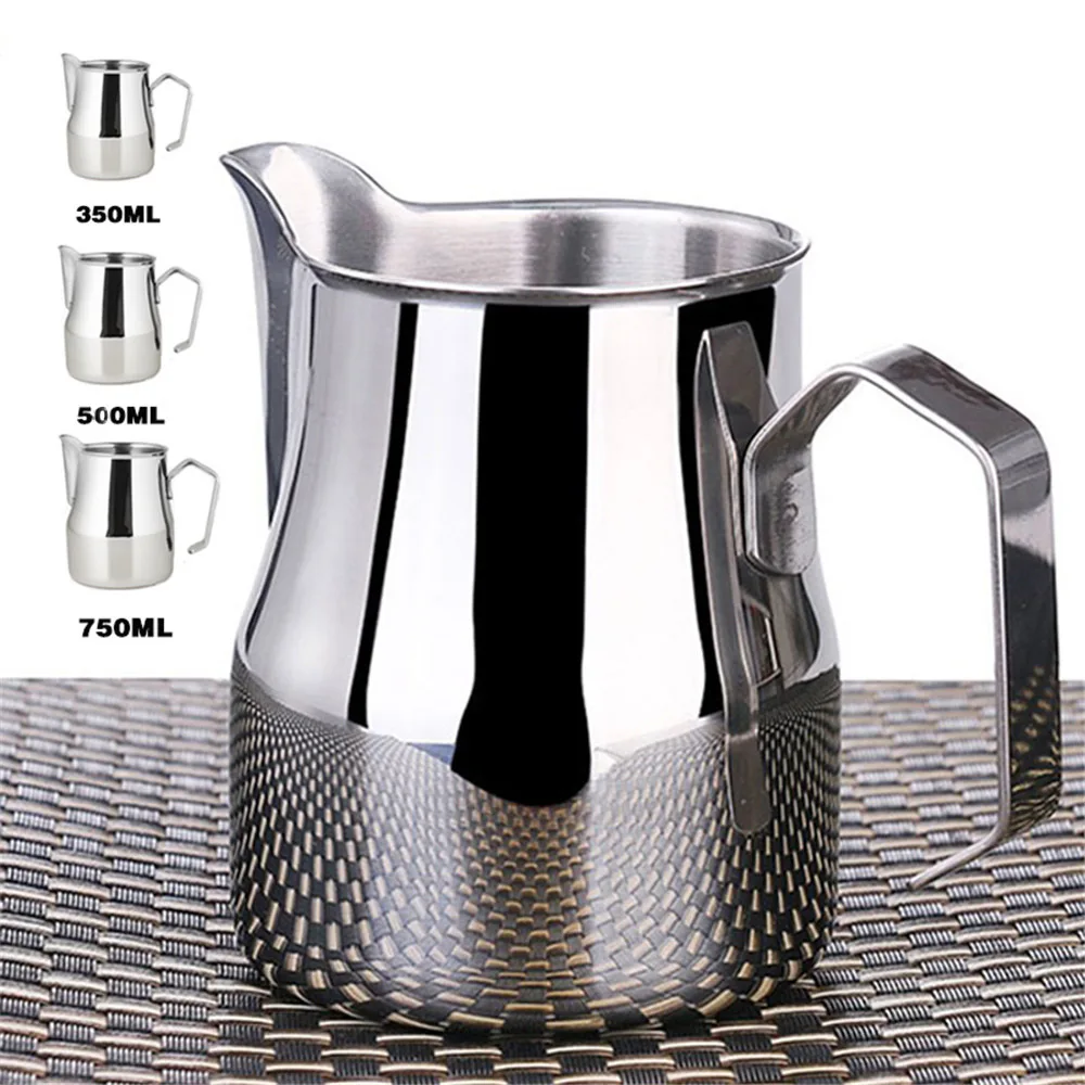 

Stainless steel needle-nosed pull flower cup pull flower pot to beat milk cup 350ml 500ml 750Ml New