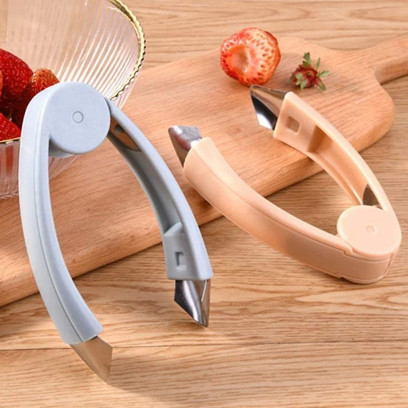

Strawberry Huller Stem Remover Tomato Potato Pineapple Corer Fruit Vegetable Blemish Spot Cutter Remover Tool