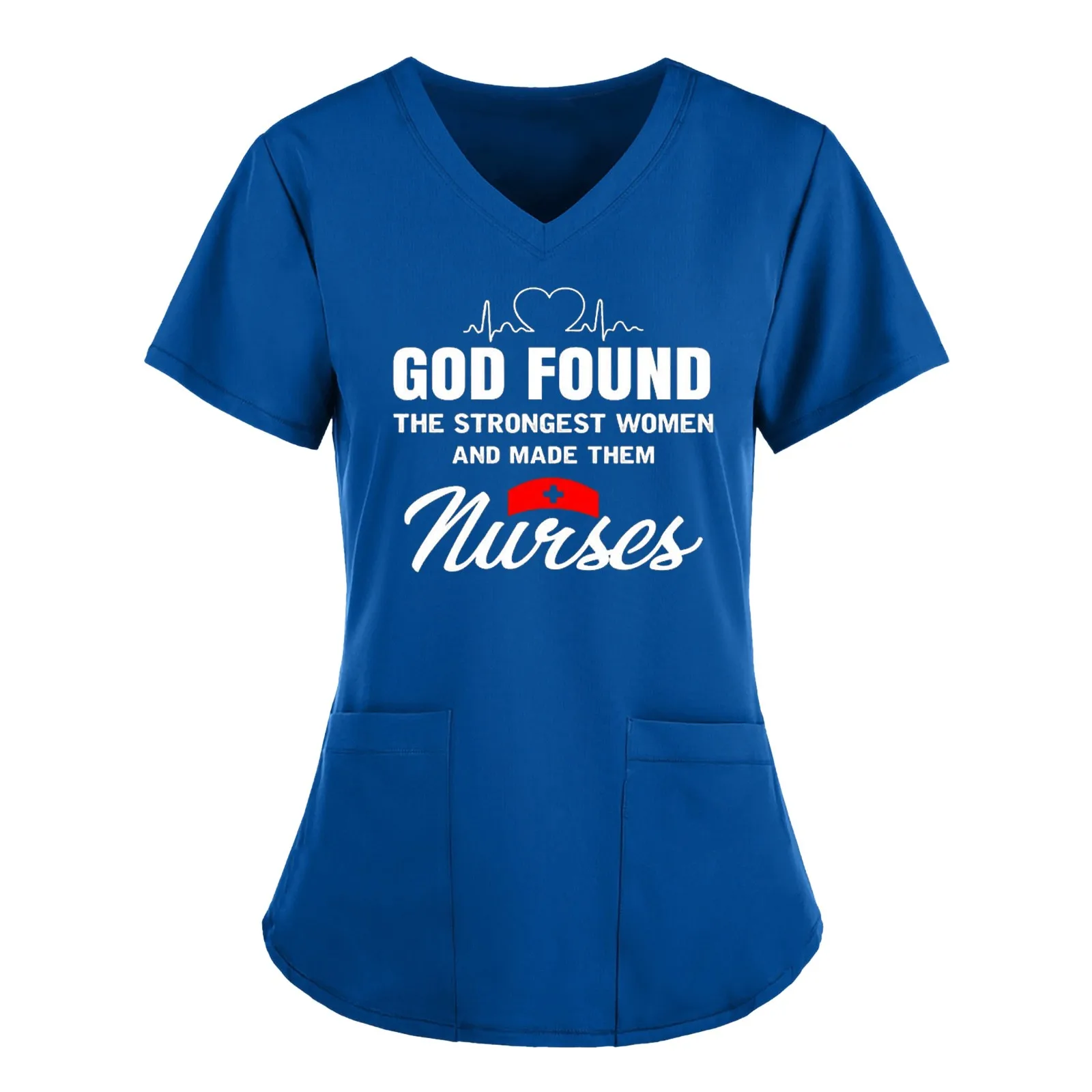 Женская футболка с коротким рукавом и v-образным вырезом для кормления Рабочая