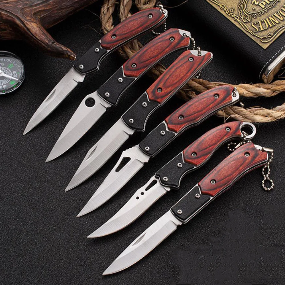 Мини складной карманный нож с ручкой спасательный походный кухонный для фруктов