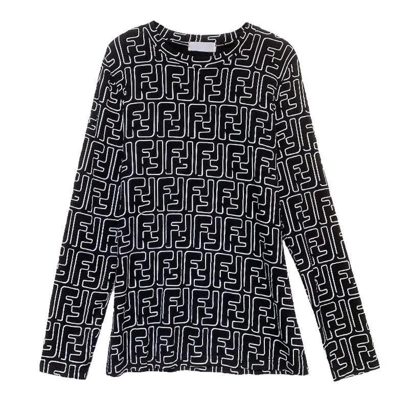 

Spring And Autumn New Long-Sleeved T-Shirt Women's Printed Top 2021 Korean Fashion Loose And Thin All-Match Bottoming Shirt