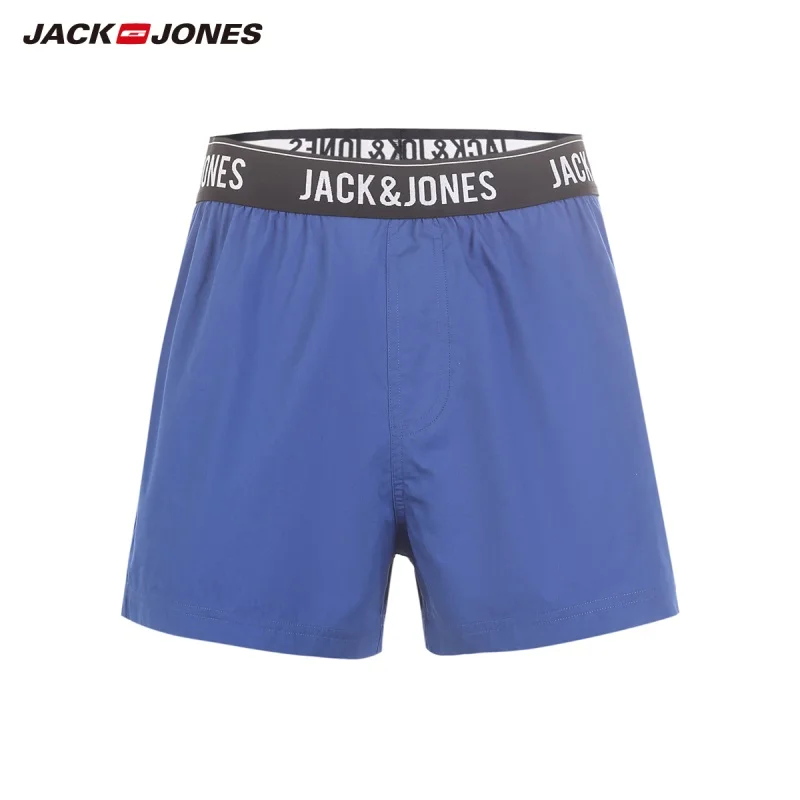 JackJones мужские боксеры из хлопка, мужские трусы-шорты, домашние штаны, мужская одежда 219192535 - Цвет: STRONG BLUE