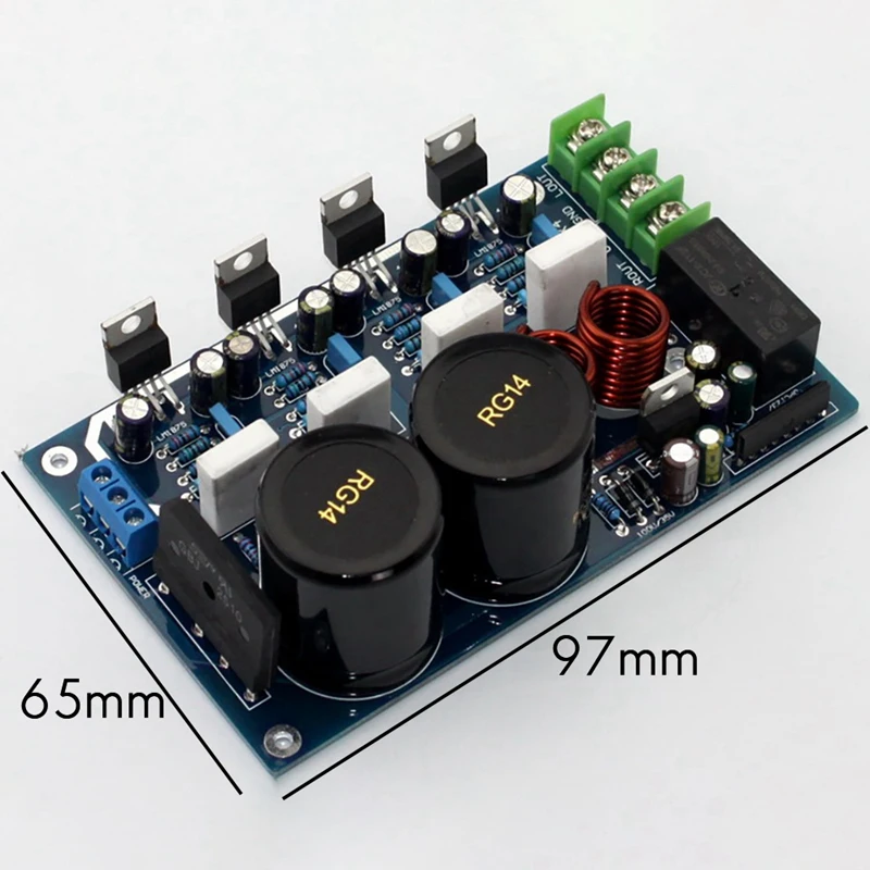 Плата усилителя мощности LM1875 20 Гц кГц параллельная 2 0 50 Вт + усилитель звука для