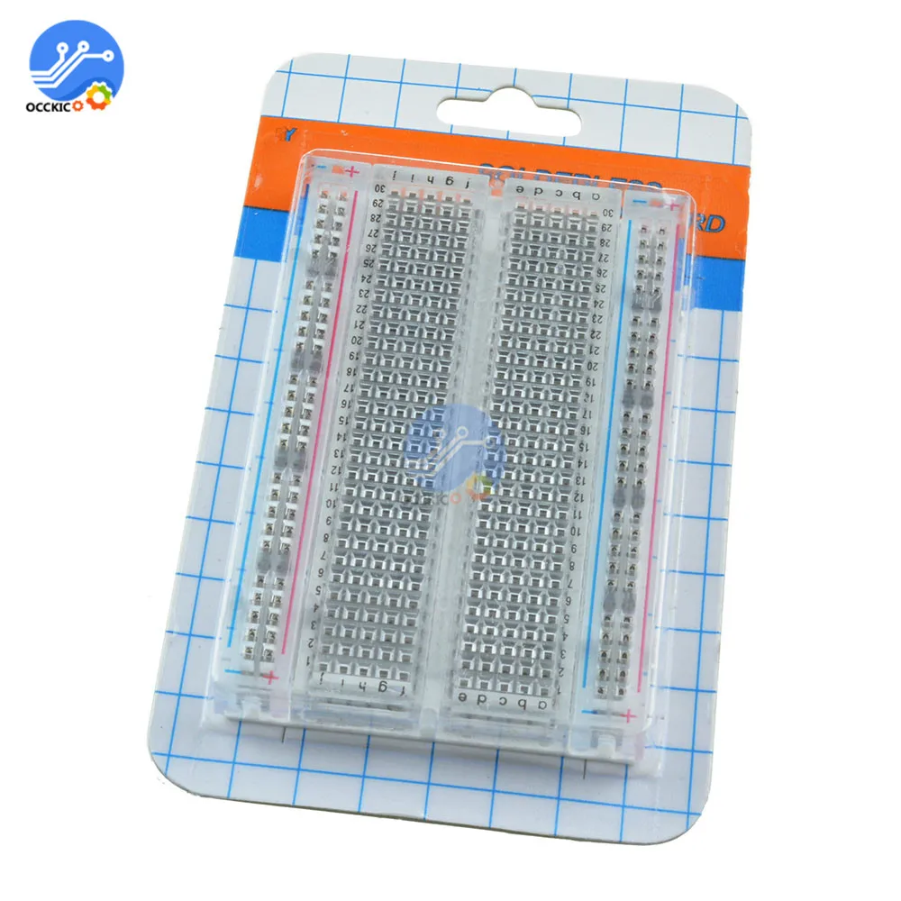 Мини макетная доска прозрачный материал 400 точек в наличии сделай сам|point|point