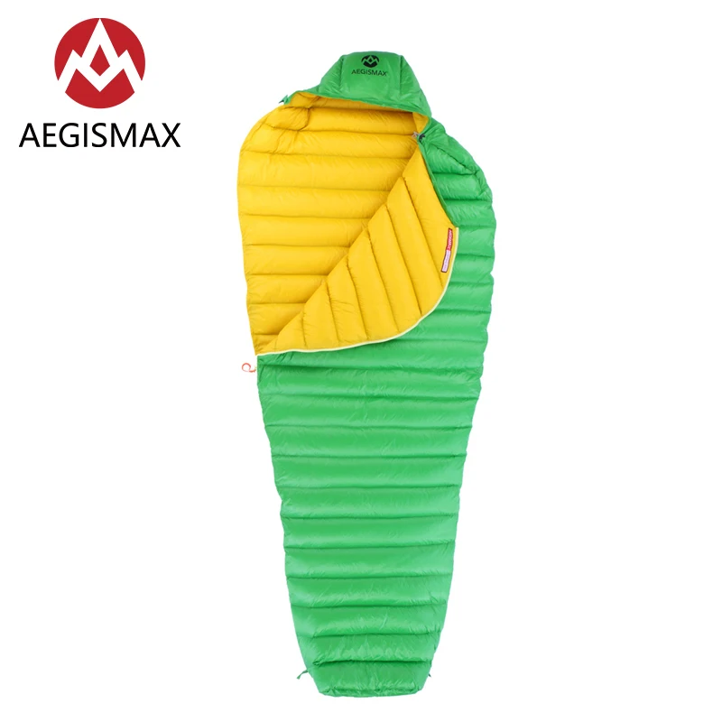 Ультралегкий спальный мешок AEGISMAX Leto Green ультрасухая уличная палатка на гусином
