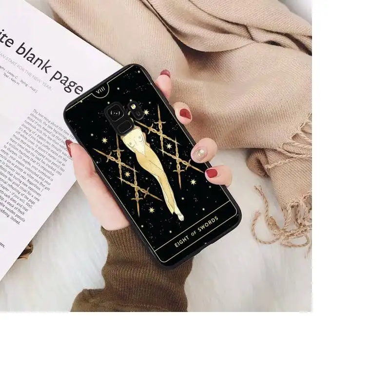 

YNDFCNB Tarot Cards Tattoo Phone Case For Samsung Galaxy S20 S10 Plus S10E S5 S6 S7edge S8 S9 S9Plus S10lite 2020