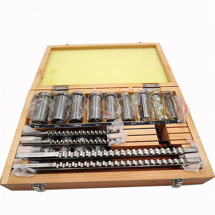 22 шт. шпоночная Протяжка втулка комплект прокладок метрических Системы 12 30 HSS