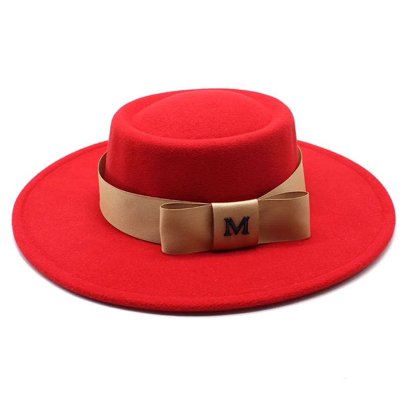 Бесплатная доставка Элегантная классическая женская шерстяная фетровая шляпа с