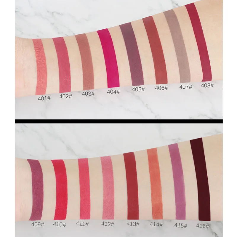 

Women Matte Lipstick Liquid Lipgloss Long Lasting Waterproof Tint Batom Makeup Tool SSwell