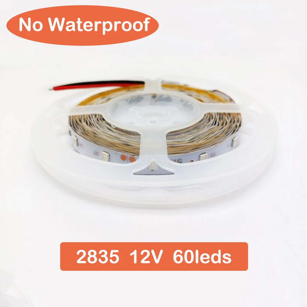 Светодиодная лента 12 В постоянного тока 2835 RGB 5 м 60 светодисветодиодный s/m SMD