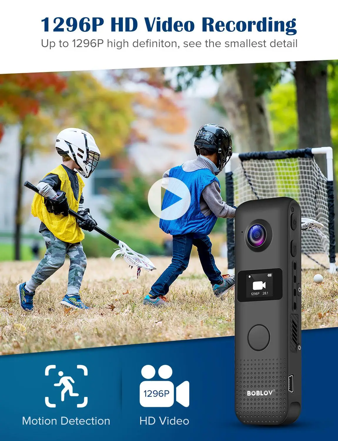 Мини камера BOBLOV с поддержкой Wi Fi HD 1296P 64 ГБ|Компактные видеокамеры| |