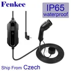 Портативное зарядное устройство для электромобилей Тип 2, переключаемый кабель 16 А, зарядное устройство для электромобиля и автомобиля Schuko PlugEVSE