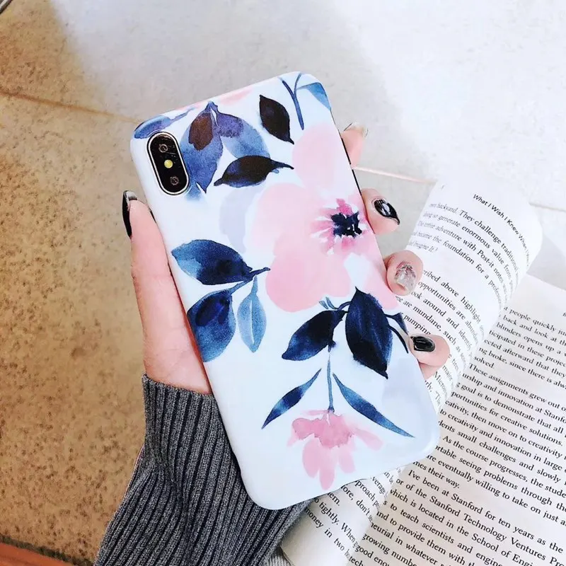 Цветочный чехол для телефона Apple XS MAX мобильного iPhone6sPlus/7 p/8 p/xr мягкий X female |