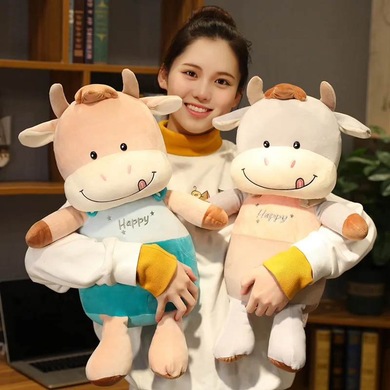 Мягкая плюшевая игрушка в виде коровы для детей подарок на день рождения |
