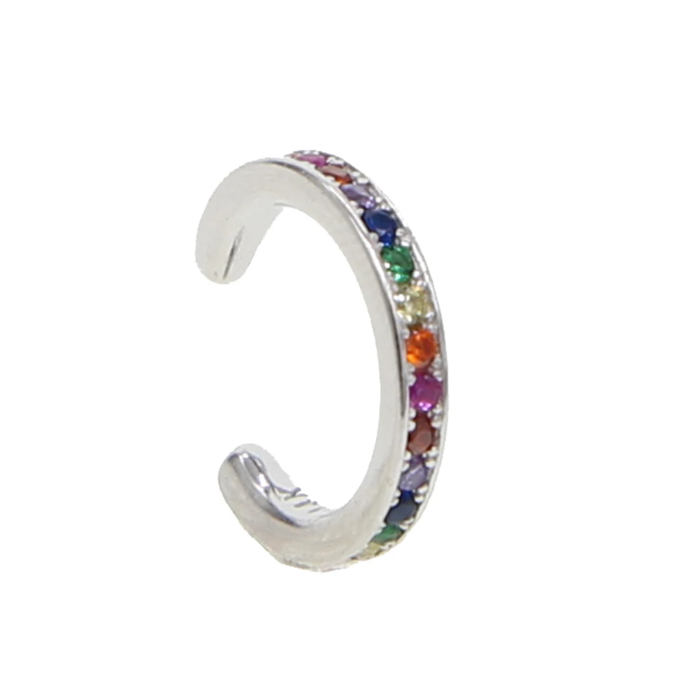 Женские серьги манжеты без пирсинга золотистые из стерлингового серебра 925 пробы