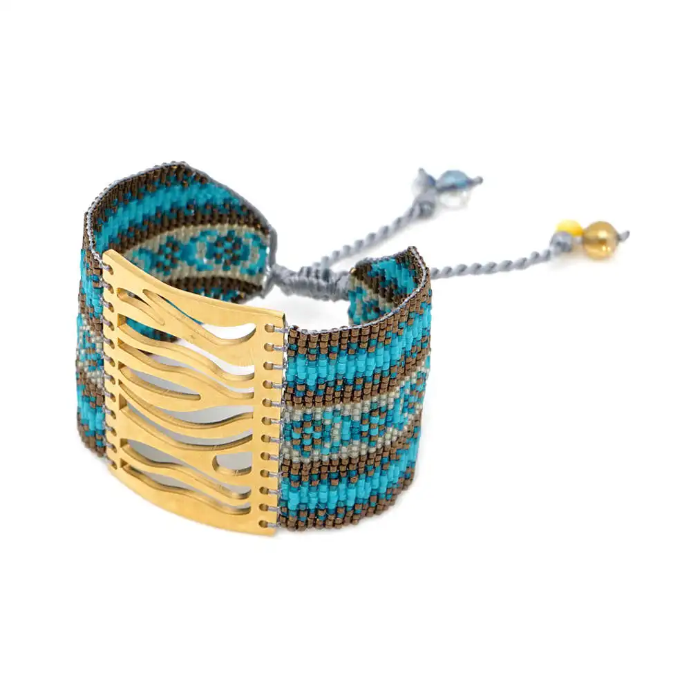 Go2boho MIYUKI, браслет от сглаза, ювелирные изделия для женщин, браслеты, Mujer,, богемные, летние, Хамса, ручная работа, браслеты на запястье, тканые, ручной работы