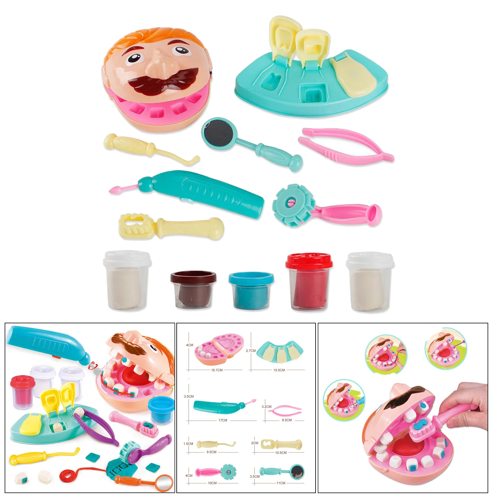 

Kids Pretend Doctor Game Toy Plastic Cosplay Simulation Dentist Tool Toys