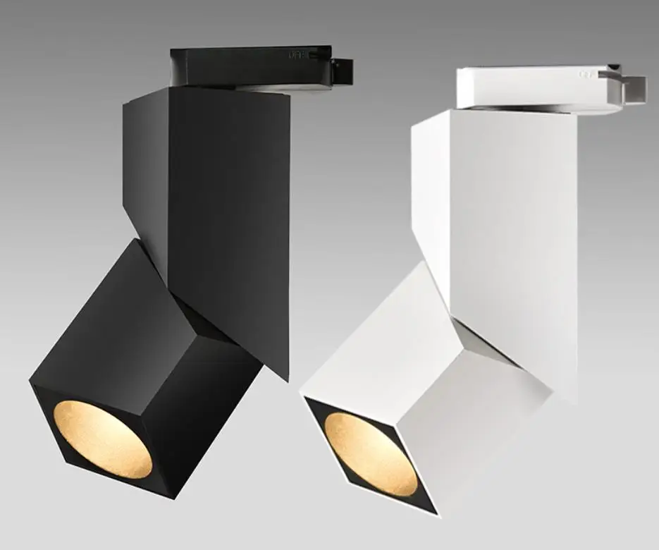 Koop 10Pcs Cob Led Spoor Licht Art Cube Plafond Opbouw Led Downlight Spotlight 15W Verstelbare Winkel Tentoonstellingszaal