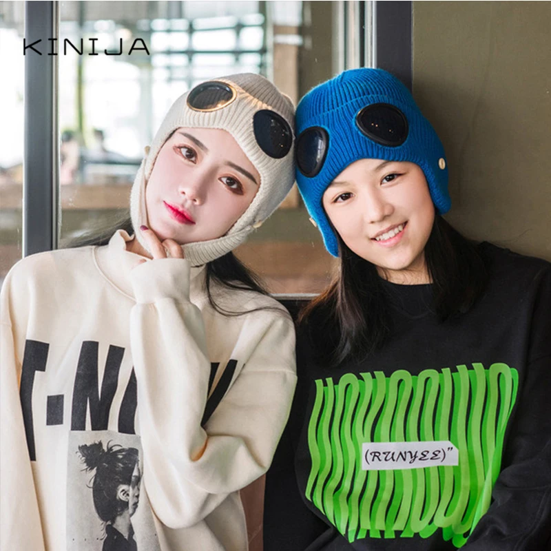 Осенне-зимняя женская бархатная теплая шерстяная русская ловушка для пилотов