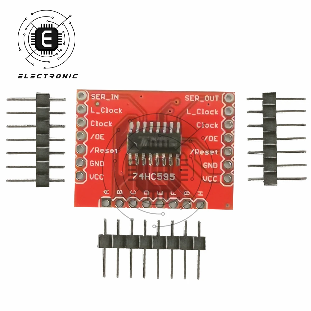 

DC3.3-5V 74HC595 Expansion Module Shift Register Standard Serial (SPI) Interface