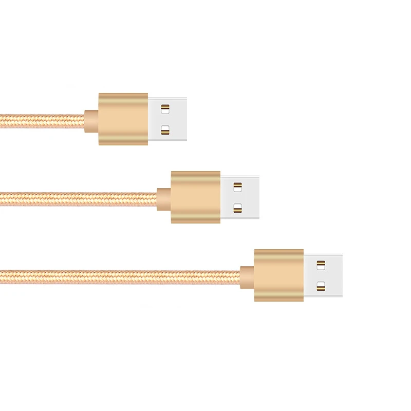 USB Удлинительный кабель для мужчин и женщин, нейлоновый плетеный кабель, используемый для мобильного жесткого диска, компьютера, ноутбука, ручка для игры и т. д
