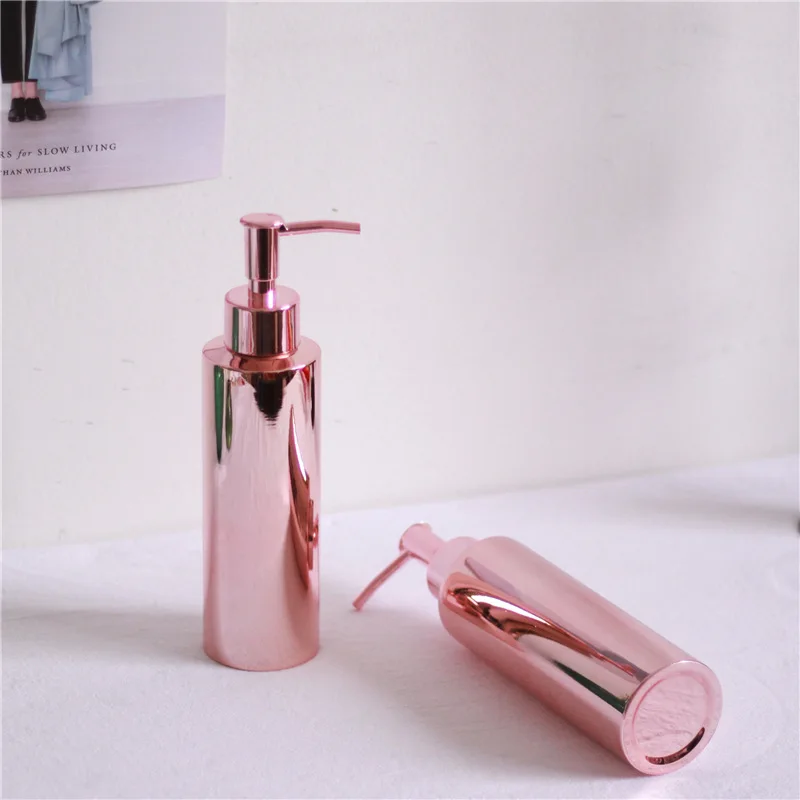 Скандинавский шампунь для ванной бутылки хранения шикарный металлический