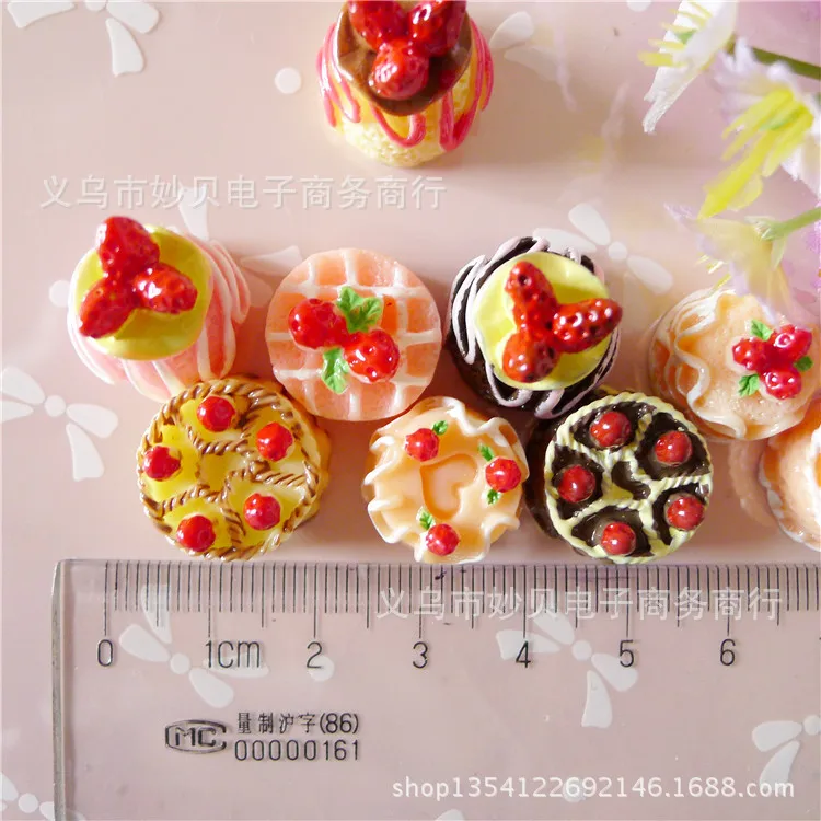 10 шт. искусственное пищевое украшение для торта плоская спинка кабошон Kawaii DIY из