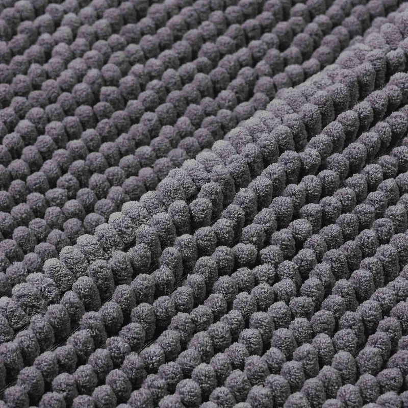 

3 Pieces Bathroom Rugs, Anti-Slip Chenille Bath Rug, Super Absorbent Luxury Shaggy Bath Mats Set, Machine Washable