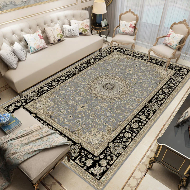 

Turkey Printed Carpet Luxury Living Room Rug Home Stair Step Dancing Mats Bedroom Anti-slip Carpets Persian Washable Large Rugs