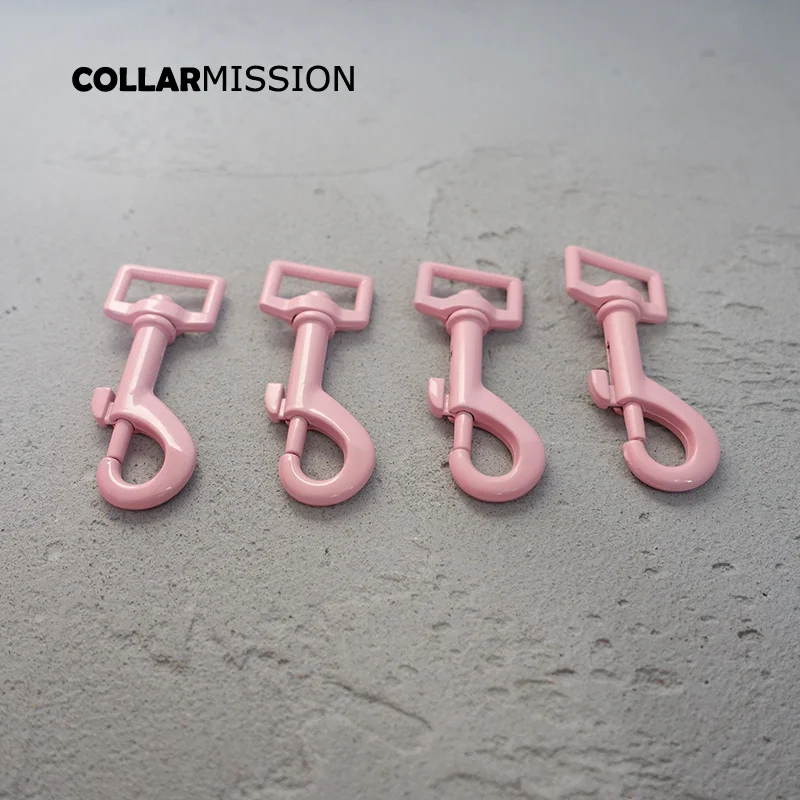 Металлический розовый цветной зажим для собаки выпечки прочный и крепкий