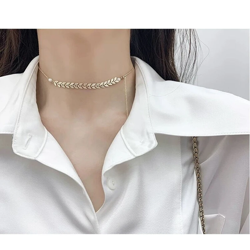 Цепочка с подвеской в виде слезы модное металлическое ожерелье кулоном из