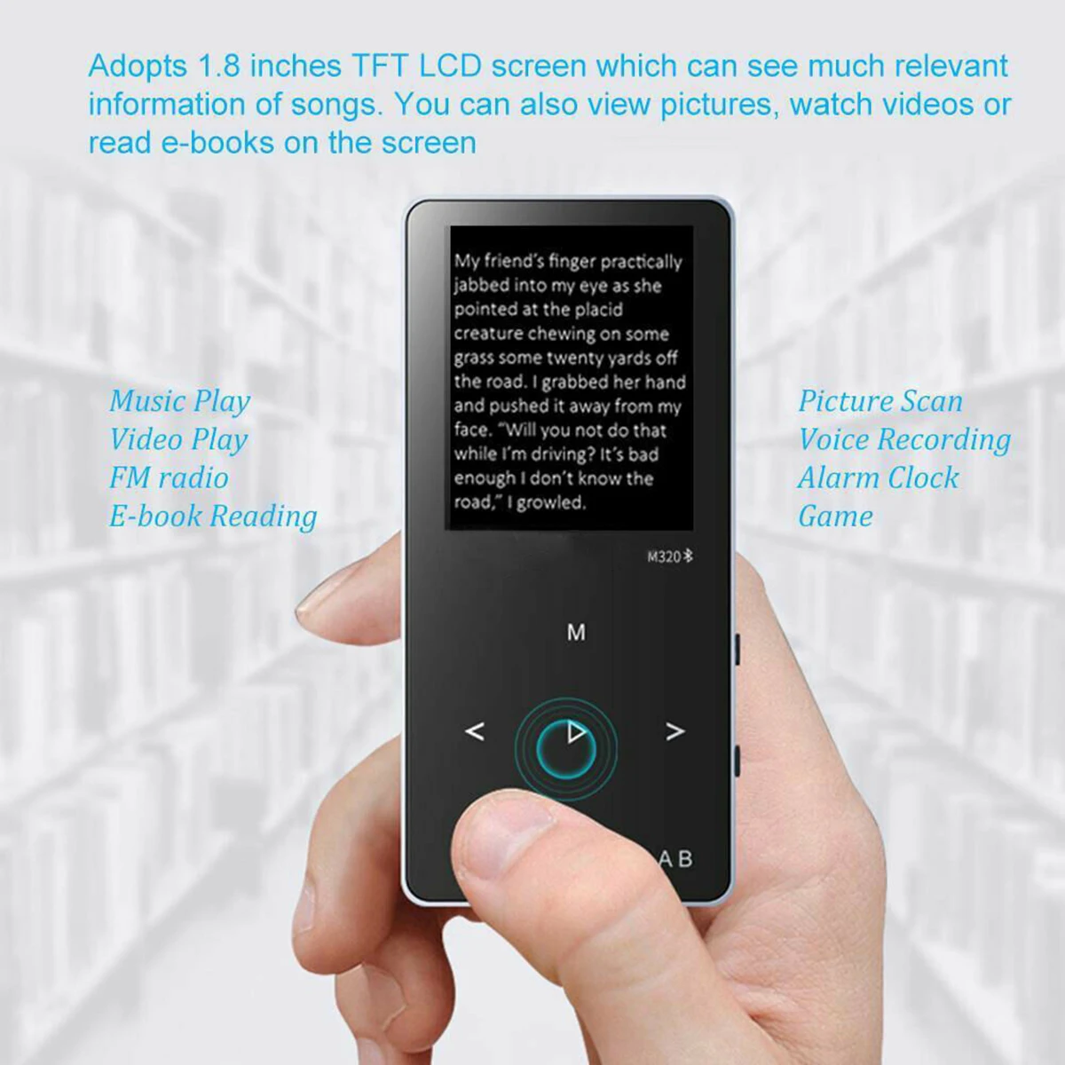 Цифровой музыкальный плеер Hi-Fi Портативный FM-радиоприемник Mini BT MP3 диктофон 1 8